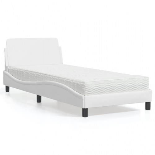 Seng med madras Dover 90 x 190 cm - hvid