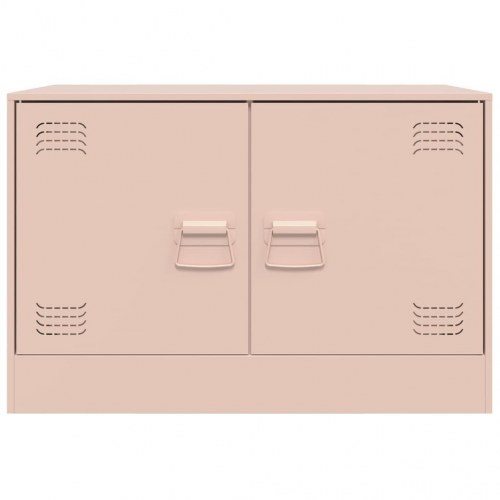 Tv-borde 2 stk. 67x39x44 cm stål lyserød