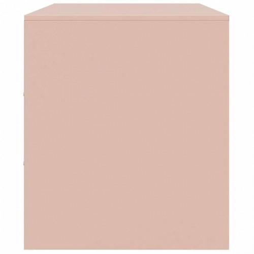 Tv-borde 2 stk. 67x39x44 cm stål lyserød