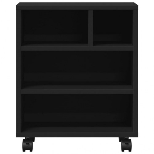 Printerstativ med hjul 41x32x48 cm sort