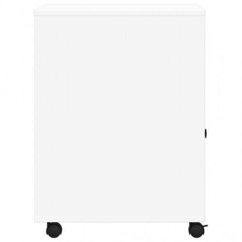 Printerstativ med hjul - 60 × 50 × 67 cm, hvid