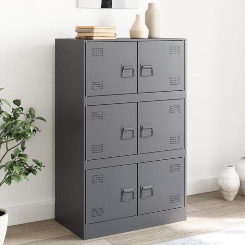 Skab 67x39x107 cm stål antracitgrå
