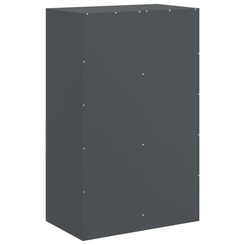 Skab 67x39x107 cm stål antracitgrå