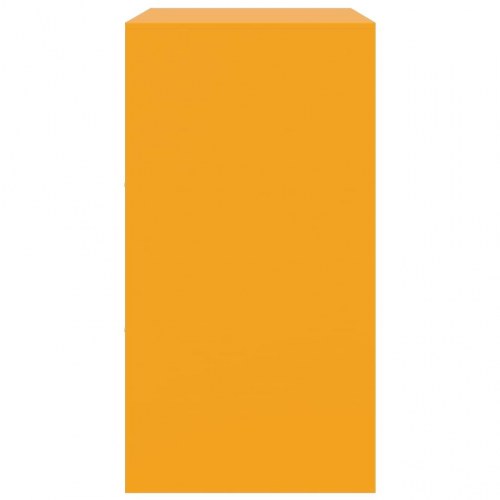 Natbord 67x39x73 cm stål sennepsgul