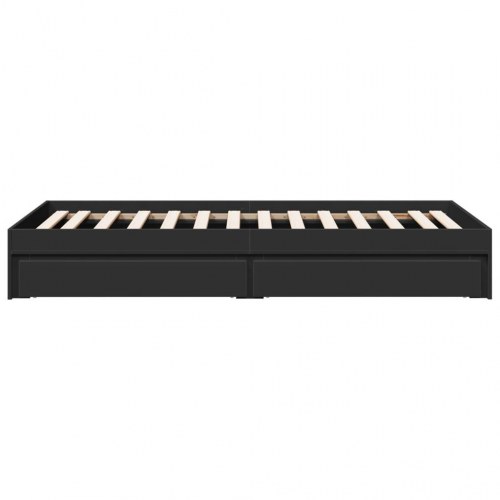 Sengeramme med 4 skuffer 90 x 190 cm - sort
