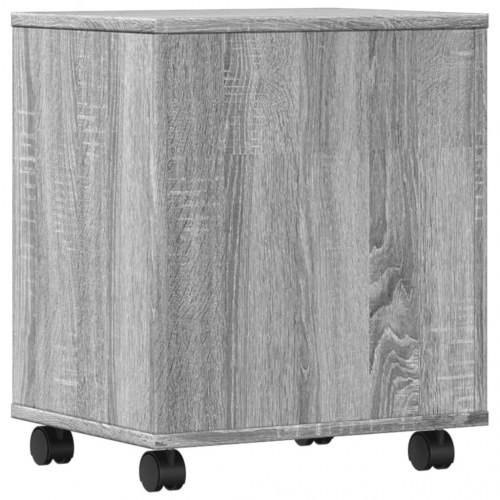Printerstativ med hjul 41×32×48 cm - grå sonoma-eg