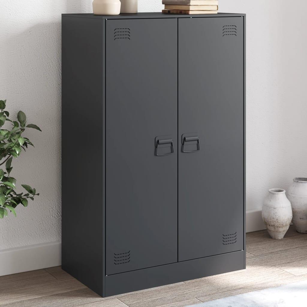 Skab 67x39x107 cm stål antracitgrå