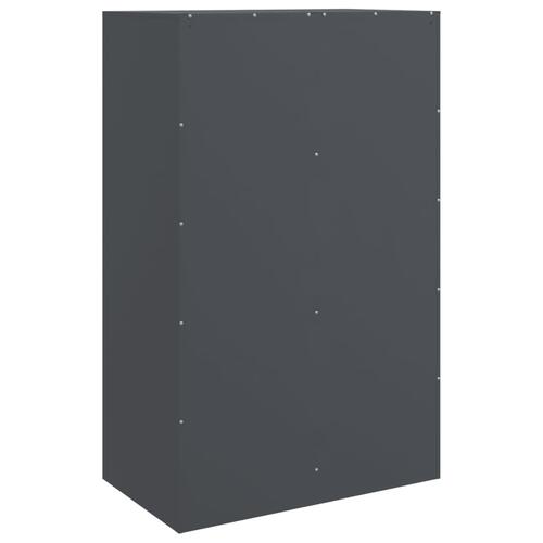 Skab 67x39x107 cm stål antracitgrå