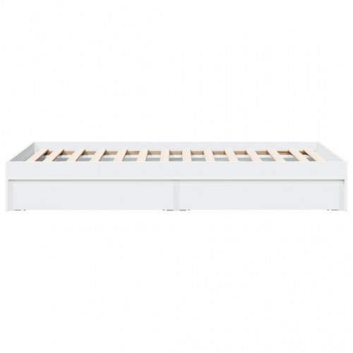 Sengeramme med 4 skuffer 90 x 200 cm - hvid