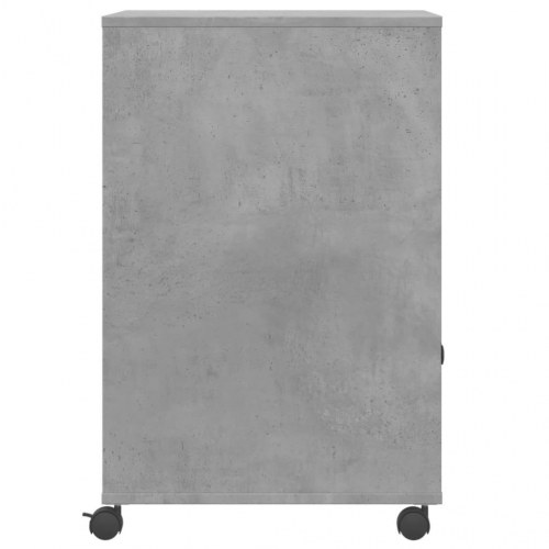 Printerstativ med hjul 60 x 48 x 74 cm - betongrå