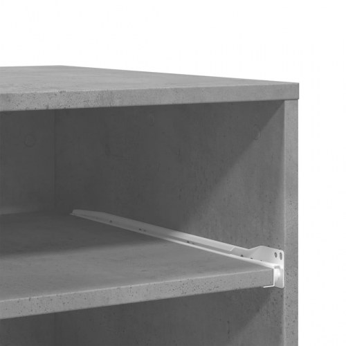 Printerstativ med hjul 60 x 48 x 74 cm - betongrå