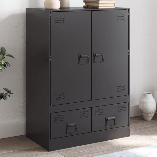 Skab 67x39x95 cm stål sort