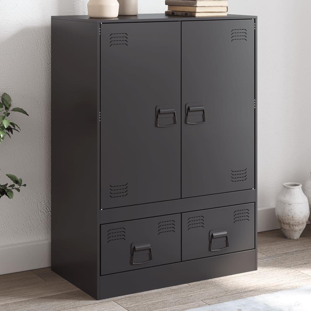 Skab 67x39x95 cm stål sort