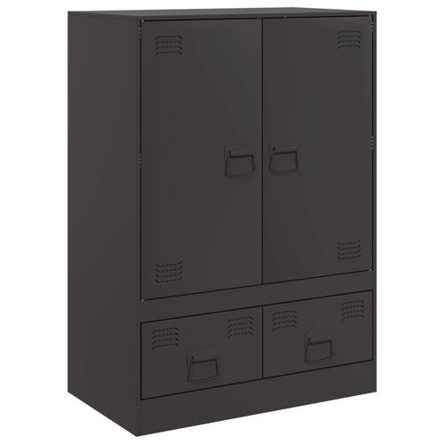 Skab 67x39x95 cm stål sort