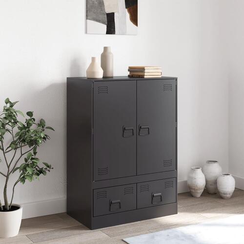 Skab 67x39x95 cm stål sort