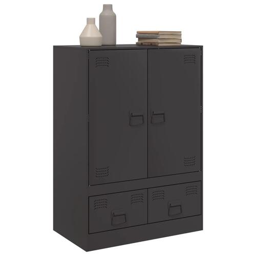 Skab 67x39x95 cm stål sort