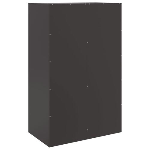 Skab 67x39x95 cm stål sort