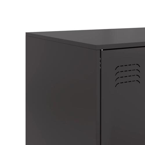 Skab 67x39x95 cm stål sort