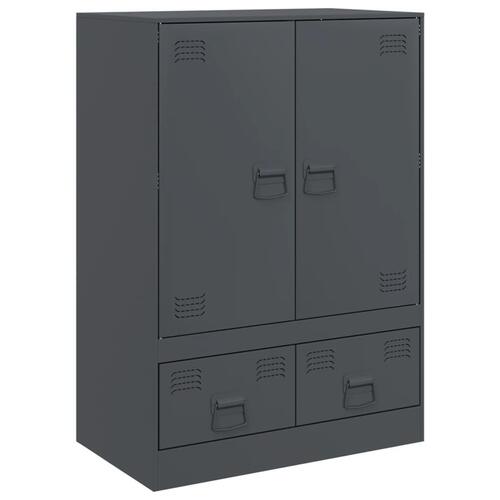 Skab 67x39x95 cm stål antracitgrå