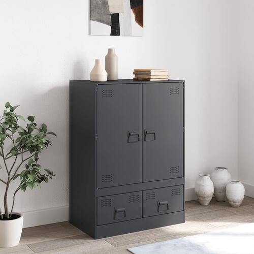 Skab 67x39x95 cm stål antracitgrå