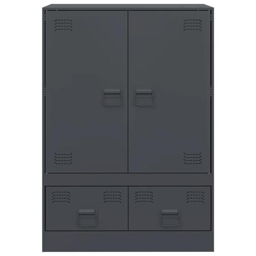 Skab 67x39x95 cm stål antracitgrå
