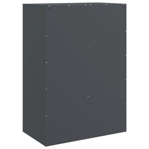 Skab 67x39x95 cm stål antracitgrå