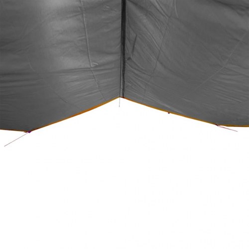 Tarp 400 × 294 cm - vandafvisende campingpresenning i grå og orange
