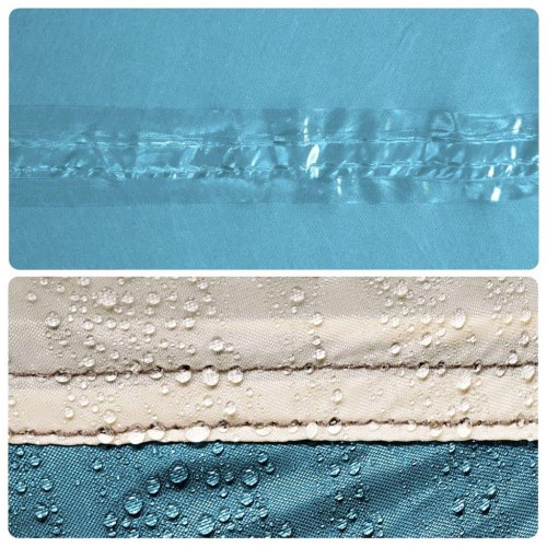 Tarp 500 × 294 cm - vandafvisende campingpresenning, blå