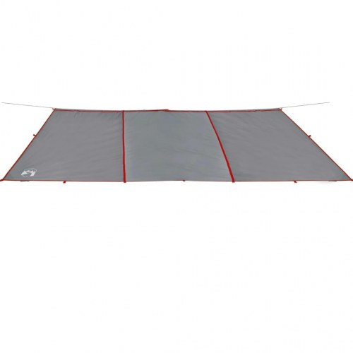 Tarp 420 × 440 cm - vandafvisende campingpresenning, grå/orange