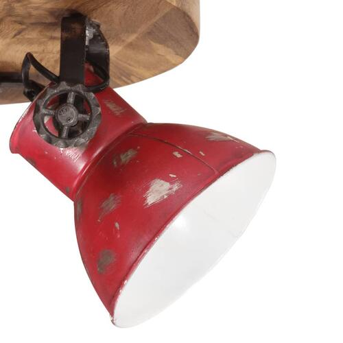 Loftlampe 25 W 50x50x25 cm E27 rustik rød