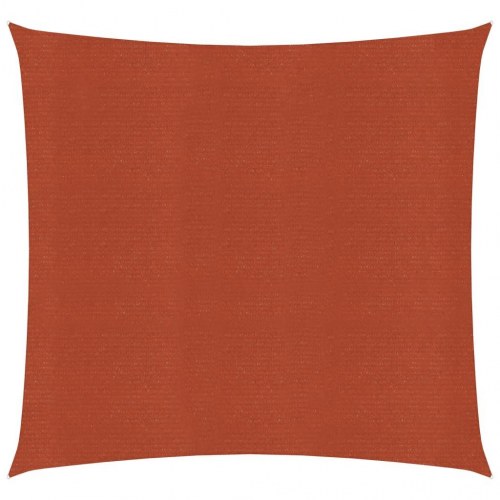 Solsejl 2,5 x 2,5 m - HDPE 160 g/m², terrakotta