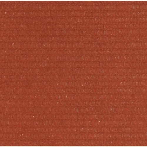 Solsejl 2,5 x 2,5 m - HDPE 160 g/m², terrakotta