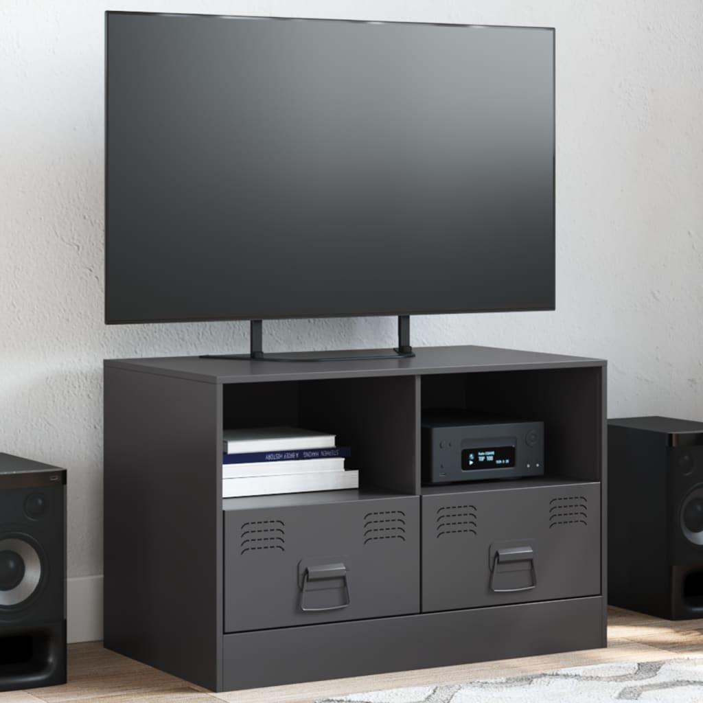 Tv Bord 67x39x44 Cm Stål Sort