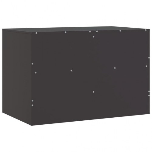 TV-bord i stål 67 x 39 x 44 cm - sort