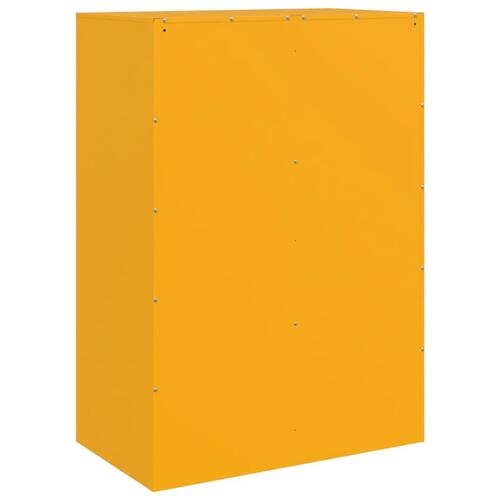 Skab 67x39x95 cm stål sennepsgul