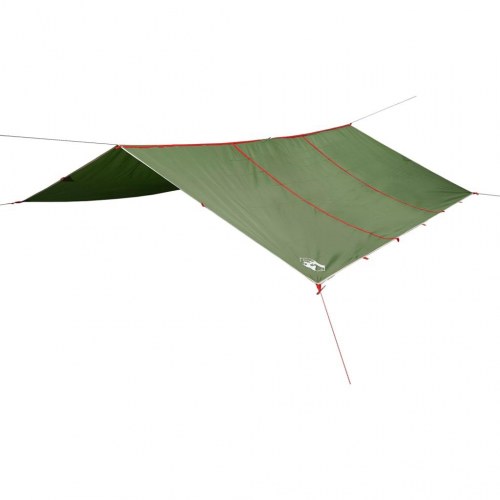 Tarp 420 × 440 cm - vandafvisende grøn campingpresenning