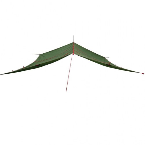 Tarp 420 × 440 cm - vandafvisende grøn campingpresenning