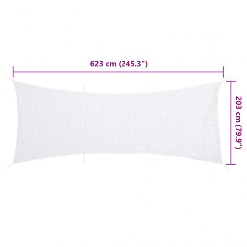 Camouflagenet 623x203 cm med opbevaringspose hvid