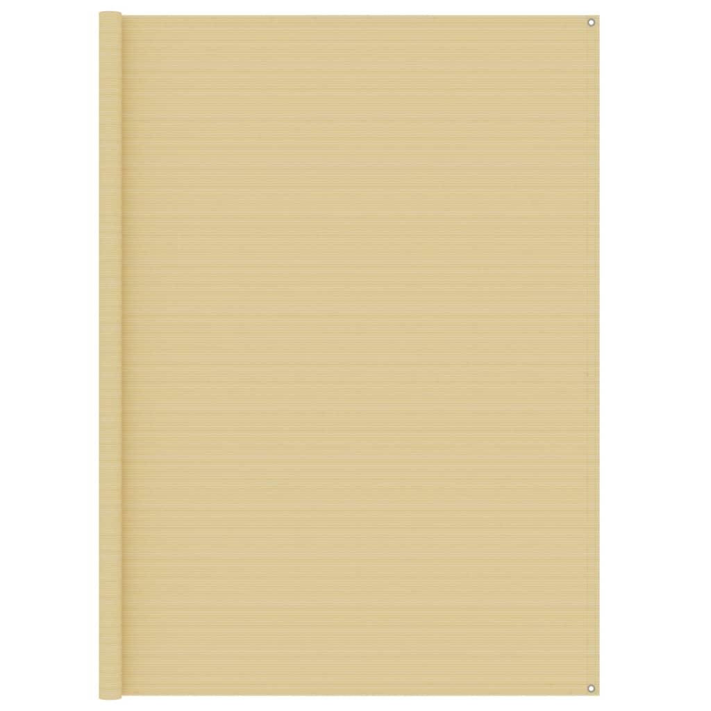Telttæppe 250x250 cm HDPE beige