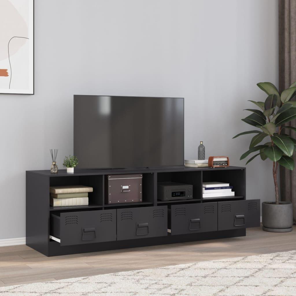 Tv Borde 2 Stk. 67x39x44 Cm Stål Sort