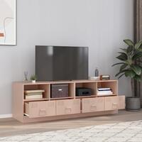 Tv-borde 2 stk. 67x39x44 cm stål lyserød