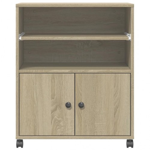 Printerstativ med hjul 60 x 48 x 74 cm - sonoma-eg