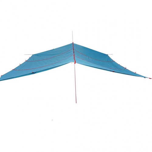 Tarp 420 × 440 cm - vandafvisende, blå campingpresenning