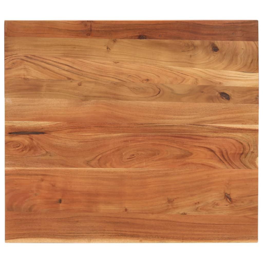 Bordplade 100x80x2,5 cm rektangulær massivt akacietræ