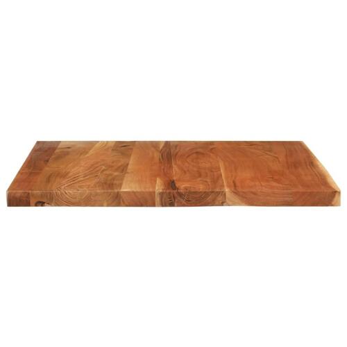 Bordplade 100x80x2,5 cm rektangulær massivt akacietræ