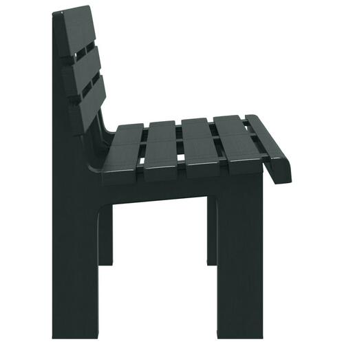 Havebænk 110x52x71 cm polypropylen grøn