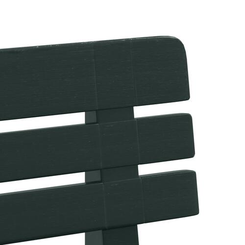 Havebænk 110x52x71 cm polypropylen grøn