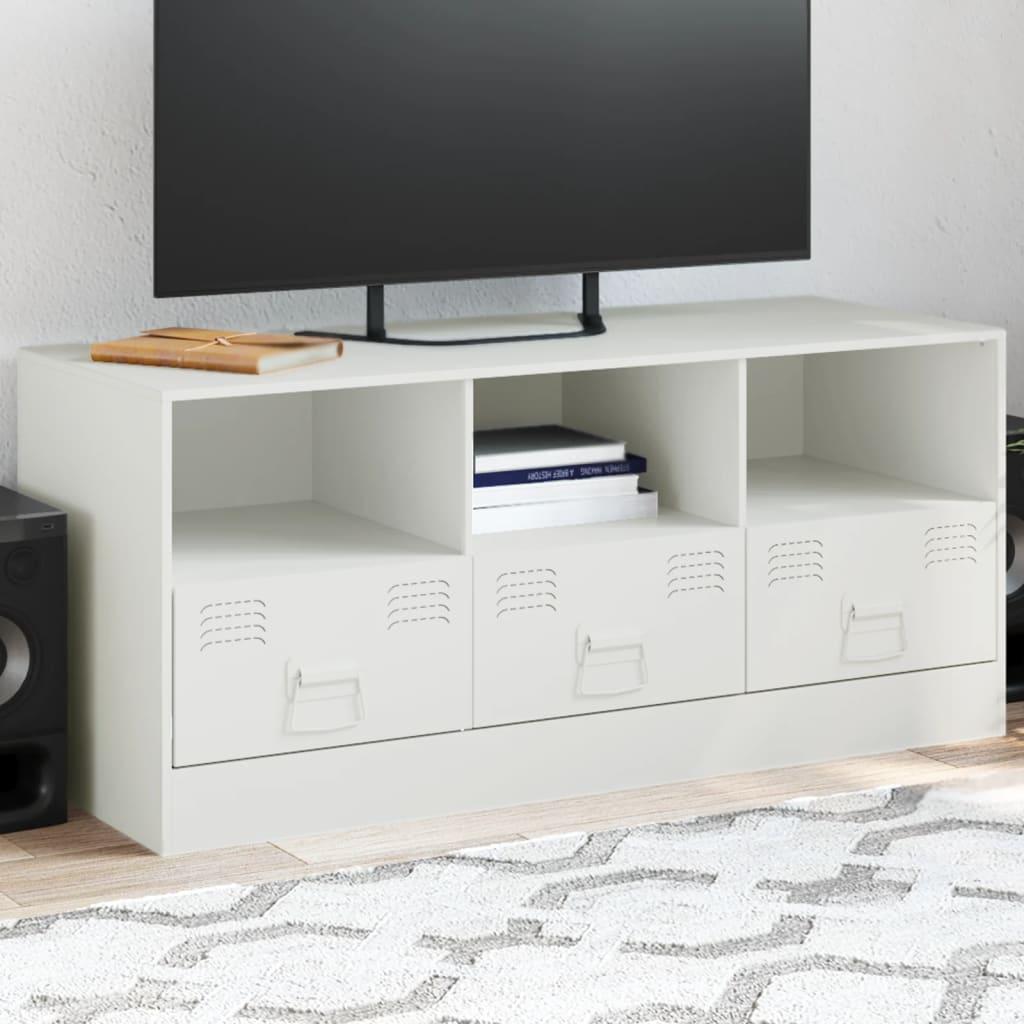 Bord 99x39x44 Stål Hvid