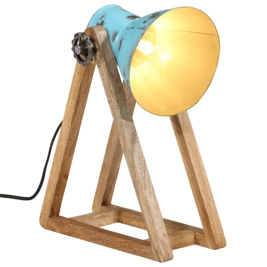 Skrivebordslampe 25 W 30x17x40 Cm E27 Patineret Blå