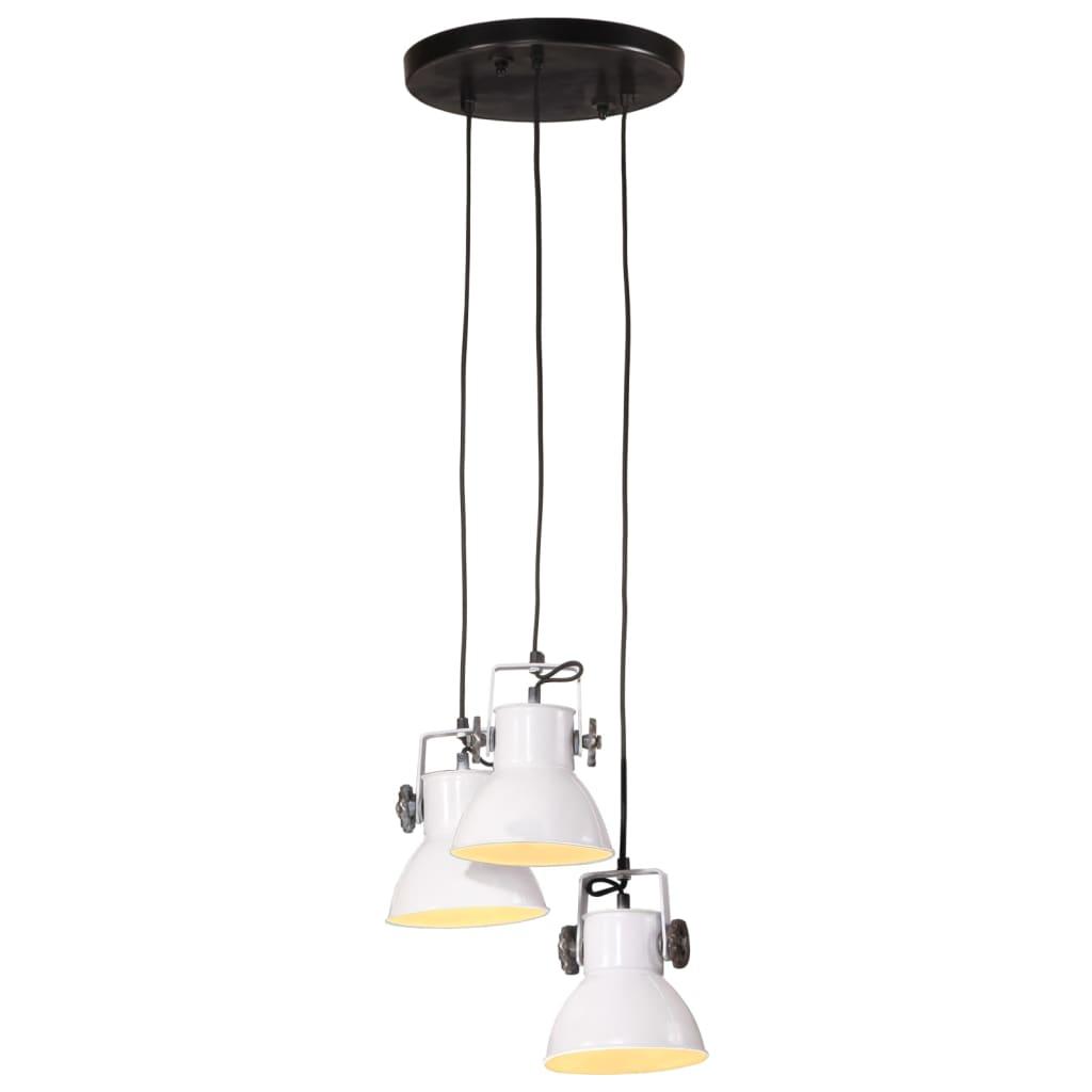 Pendel 25 W Rund 30x30x100 Cm E27 Hvid